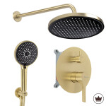 REA - Podomítková sprchová sada Maxim Brush Gold + BOX REA-P7066