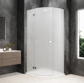 POLYSAN - GLOBE CHROME štvrťkruhová sprchová zástena 900x800, matné sklo, ľavá GB2980MLC
