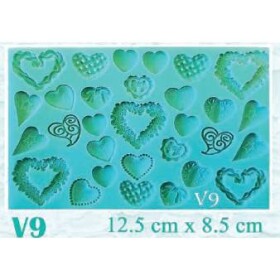 Silikónová forma srdiečka - Galias Moulds - Galias Moulds