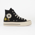 Tenisky Chuck Taylor All Star Lift Embroidered Flowers - Converse Black/ Egret/ Bright Outlook EUR 39.5