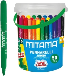 Mitama Jumbo / Fixy / 50 ks / 24 farieb / 5 mm / umývateľné (62875)