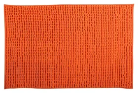MSV CHENILLE oranžová / Kúpeľňová predložka / mikrovlákno / protišmyková / 50 x 80 cm