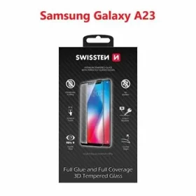SWISSTEN Ultra Durable 3D FULL GLUE Glass pre SAMSUNG A235F GALAXY A23 čierna (64701902)
