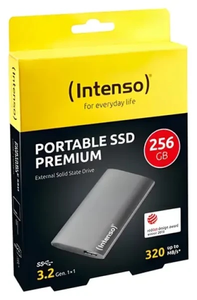 INTENSO Premium Edition 256GB / Externý SSD / 1,8" / USB 3.0 / čítanie 320 MB/s (3823440)