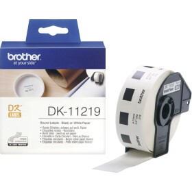 Brother DK-11219, 12mm, biela, originálna papierová role