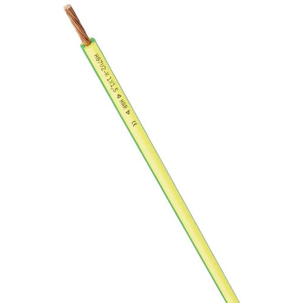 LAPP 4519001/100 jeden drôt, 1 x 1.5 mm², zelenožltá, 100 m; 4519001/100