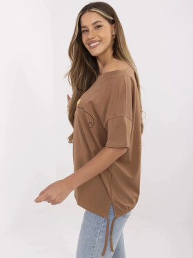 Tričko CLM TS 1017.03 svetlohnedé XL