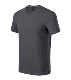Tričko s výstrihom do V Action light anthracite L