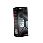 C-TECH MIC-01 / Stolný mikrofón / 3.5 stereo jack / 2.5m (MIC-01)