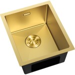 MEXEN - Trixo oceľový drez 1-bowl 370 x 440 mm, zlatá 6412371000-55
