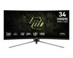 34" MSI MAG 345CQRF E20 čierna / Herný monitor / UWQHD / VA / 200Hz / 0,5ms / 21:9 / HDMI + DP / VESA (MAG 345CQRF E20)