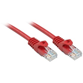 LINDY 48187 RJ45 sieťové káble, prepojovacie káble CAT 6 U/UTP 10.00 m červená netienený 1 ks; 48187