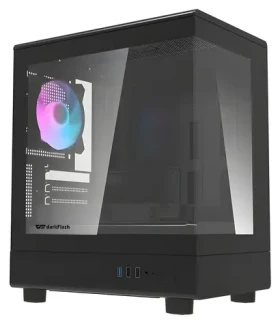 DarkFlash DB330M čierna / mATX / 3x 120 mm ARGB / 2x USB-A / priehľadná bočnica / bez zdroja (DB330M Black +3F)