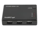 Lanberg / Prepínač HDMI / 3 IN - 1 OUT / 4K UHD / HDCP 2.2 / napájanie USB (SWV-HDMI-0003)