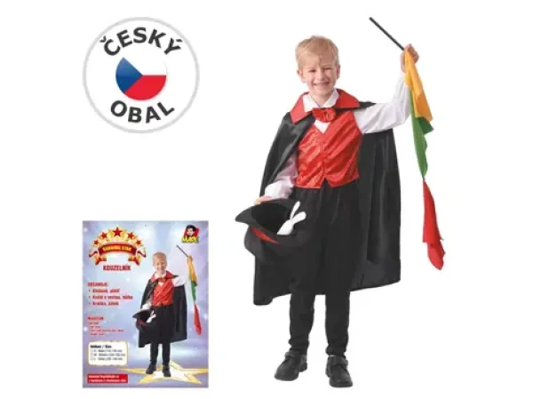 Made 09621 - Šaty na karneval - kúzelník 110 - 120 cm