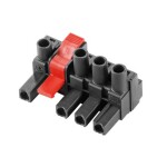 Weidmüller zásuvkové púzdro na kábel BL/SL Počet pólov 4 Raster (rozteč): 7.62 mm 1173530000 40 ks; 1173530000