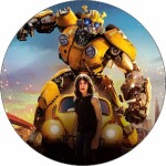 Jedlý papier Transformers Bumblebee v akcii 19,5 cm - Pictu Hap - Pictu Hap