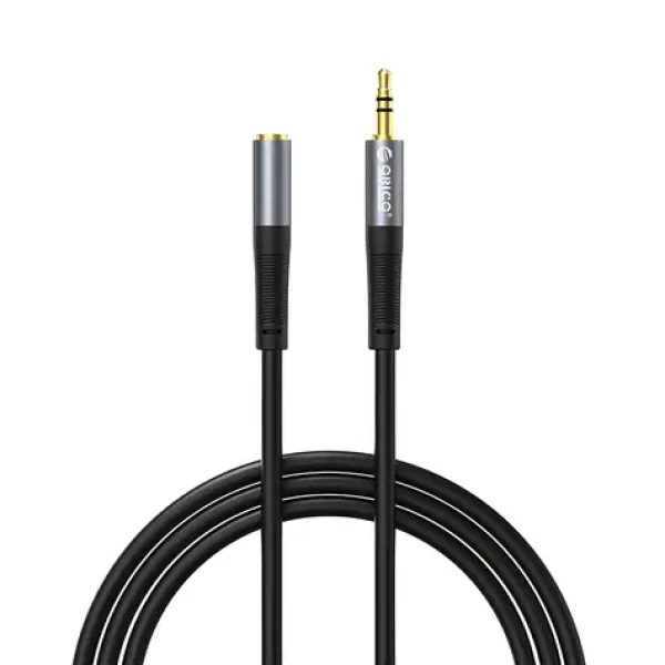 Orico AXF-50 čierna / Audio kábel / Jack 3,5 mm (M) - Jack 3,5 mm (F) / 5 m