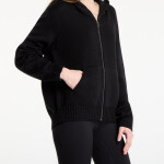 Mikina Palm Angels Curved Logo Knit Hoodie UNISEX Black/ Off White XXL