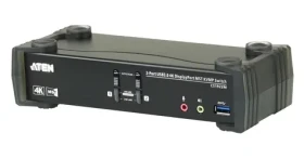 Aten 2- Port KVMP Switch MST čierna / KVM switch / 2x DisplayPort / 4K UHD / USB (CS1922M-AT-G)