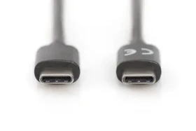 Digitus USB-C kábel čierny / Dátový kábel / USB-C - USB-C / 1,8 m / USB 3.2 Gen 2 (AK-300138-018-S)