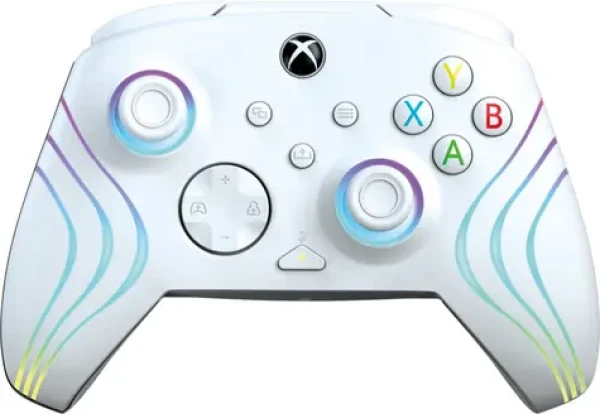 PDP Afterglow WAVE biela / Gamepad / Programovateľné tlačidlá / Podsvietenie / USB-C (049-024-WH)