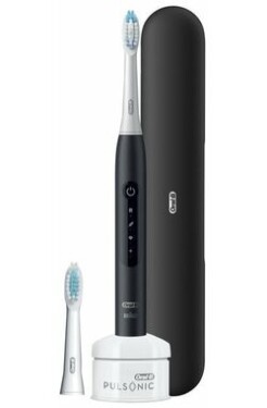 Oral-B Pulsonic Slim Luxe 4500 čierna / Elektrická zubná kefka / sonická / 3 režimy / časovač (396307)