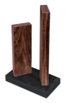 KAI Stonehenge STH-4.3 granit/orech / Blok na nože / magnetický / 4 nože / 18x10x28-30 cm