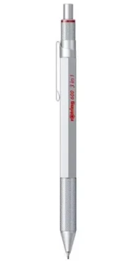 Rotring 600 strieborná / Multifunkčné pero / mikroceruzka + guličková náplň modrá, červená (2164109)