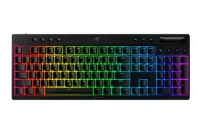 Razer BlackWidow V4 Low-profile HyperSpeed Yellow Switch čierna / bezdrôtová herná hlávesnica / mech. / 2.4GHz / US (RZ03-05271500-R3M1)