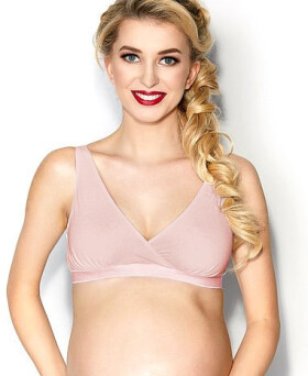 Mitex Mäkká podprsenka s kosticami Lilly Basic Pink Mama POWDER PINK S