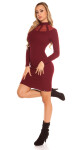 Sexy KouCla Ripp knit dress with mesh Einheitsgroesse