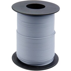 Donau Elektronik 125-S50-9 opletenie / lanko 1 x 0.25 mm² sivá 50 m; 125-S50-9