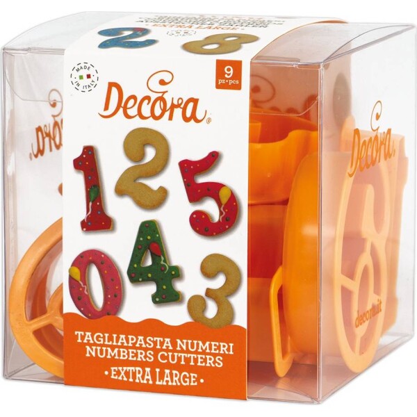 Vykrajovač číslice 9 ks 7,5 cm - Decora - Decora