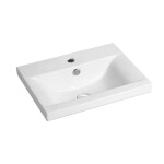 Mereo Vigo, kúpeľňová skrinka s keramickým umývadlom 51 cm, biela CN310