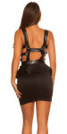 Sexy Club-minidress backless with peplum black