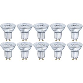 OSRAM HOMELIGHTING 4058075036680 LED En.trieda 2021 F (A - G) GU10 klasická žiarovka 4.3 W = 50 W teplá biela (Ø x d) 50 mm x 54 mm 10 ks; 4058075036680