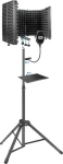 MOZOS MSHIELD-CABIN-SET čierna / Sada akustická kabína statív pop-filter / dopredaj (MSHIELD-CABIN-SET)