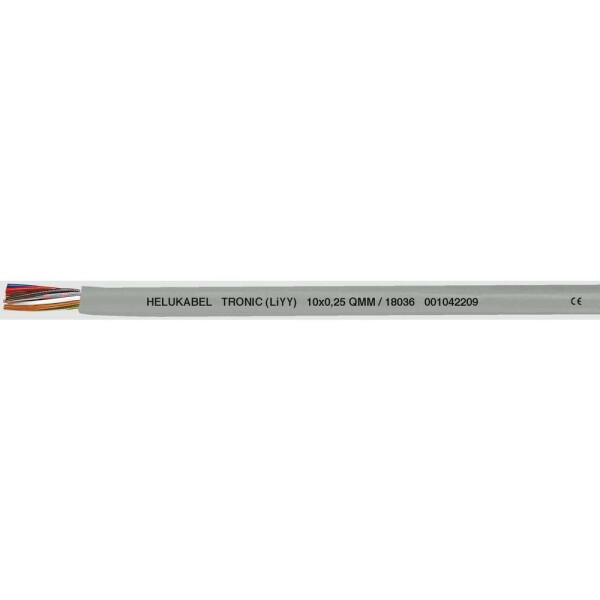 HELU 18003-1000 dátový kábel LiYY 4 x 0.14 mm² sivá 1000 m; 18003-1000