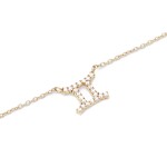 Daniel Wellington Nadčasový pozlátený náhrdelník znamenia Blíženci Crystal Zodiac DW00400921