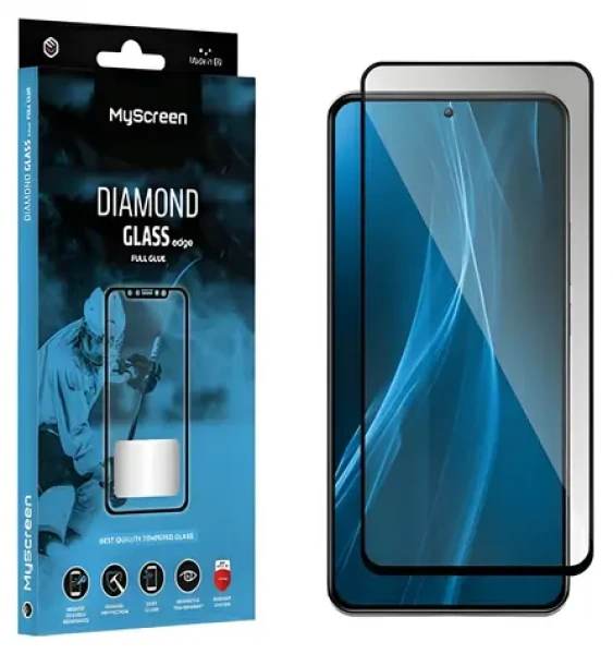 MyScreen Diamond Glass edge Full Glue Samsung Galaxy A15 5G čierna / Ochranné sklo / 9H / Lepenie cez celý displej (MD8059TG DEFG BLACK)