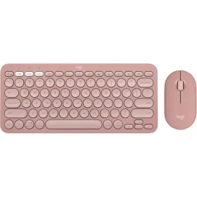 Logitech MK380 Pebble 2 ružová / Bezdrôtový set klávesnice a myši (920-012241)