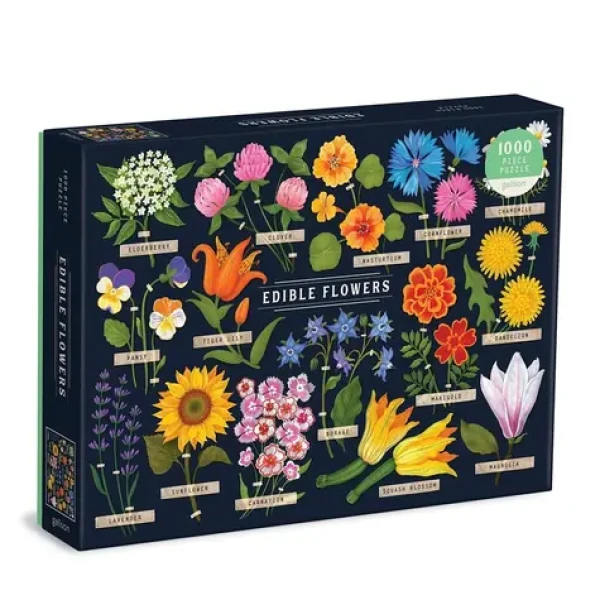 Galison Puzzle Jedlé kvety 1000 dielikov