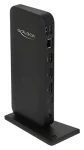 DeLock 87746 čierna / Dokovacia stanica / USB-C hosť / 2x DP + HDMI / 3x USB-A + 2x USB-C / LAN / PD 85W (87746)