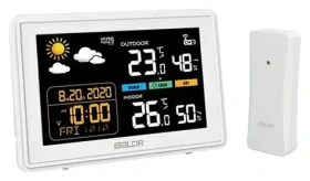 RainPoint BALDRTHERM B0359WST2H2PR / Meteostanica / vonkajšie čidlo / tlak / predpoveď počasia / IP54 (B0359WST2H2PR)