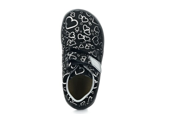 Jonap B1 čierne srdce celoročné nízke barefoot topánky 26 EUR