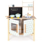 Ecotoys Ecotoys Detská drevená kuchynka s tabuľou