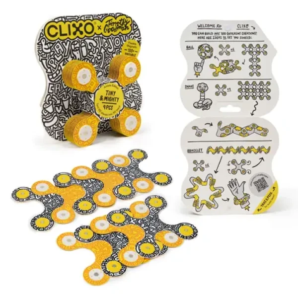 CLIXO Tiny Mighty Artist Edition (Timothy Goodman) - magnetická stavebnica 9 kusov