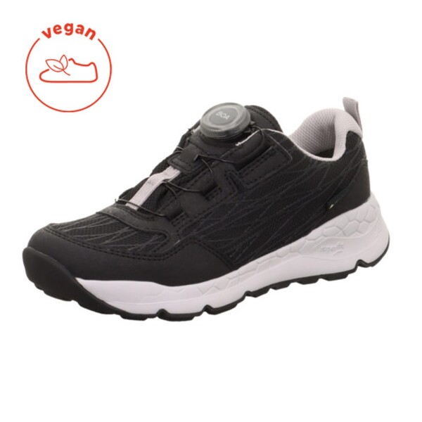 Detská celoročná obuv FREE RIDE Black/Light Gray GTX BOA, Superfit 1-000561-0000 black - 33