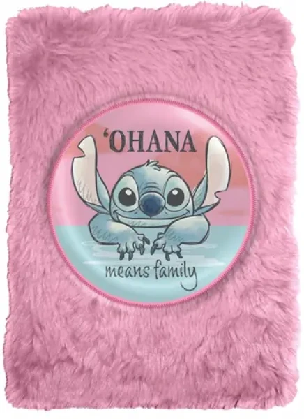 Plyšový zápisník Stitch / Denník / plyšový obal / licenčný design Disney (ST00034)